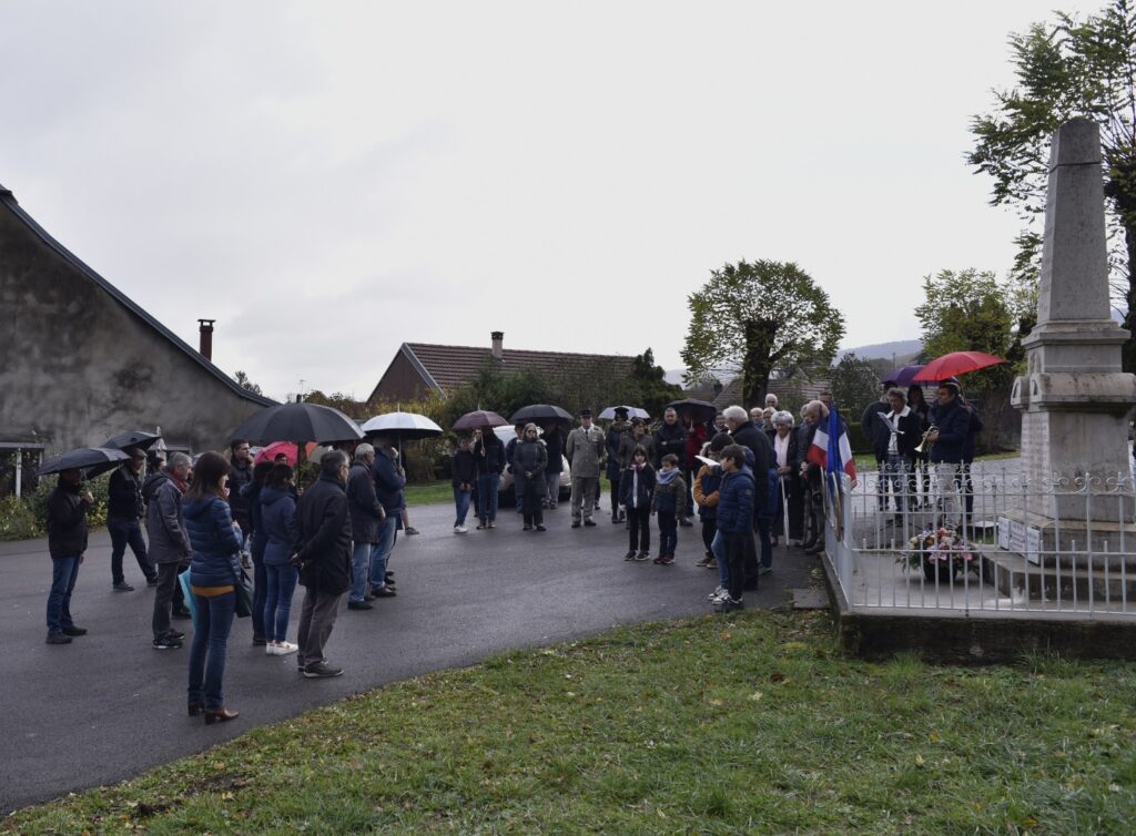 Cérémonie du 11 novembre 2023, commune de Bonnay