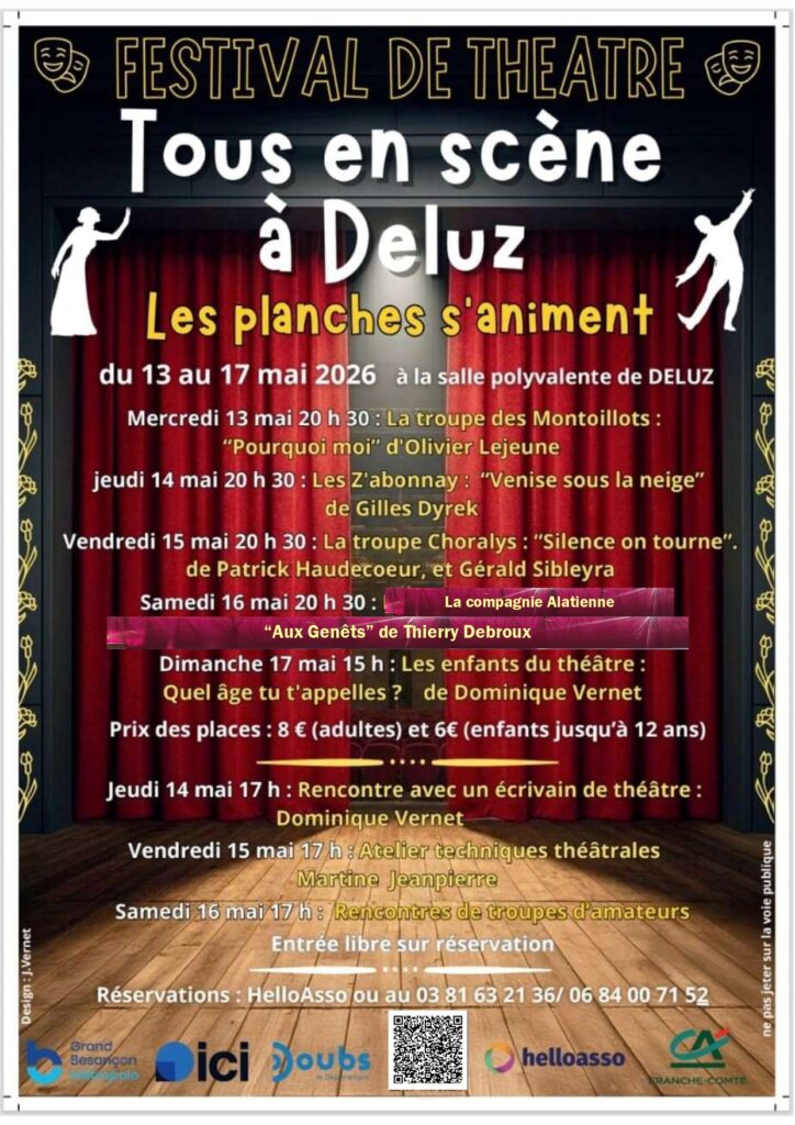 Affiche du festival de théâtre amateur de Deluz