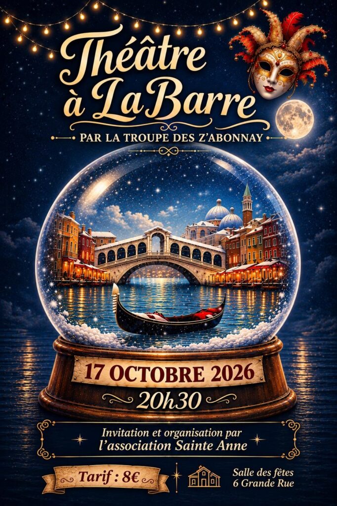 Affiche théatre La Barre
