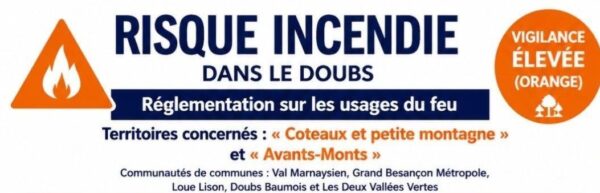 Bandeau alerte incendie juillet 2026
