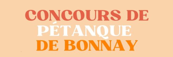Concours de Pétanque en triplette à Bonnay