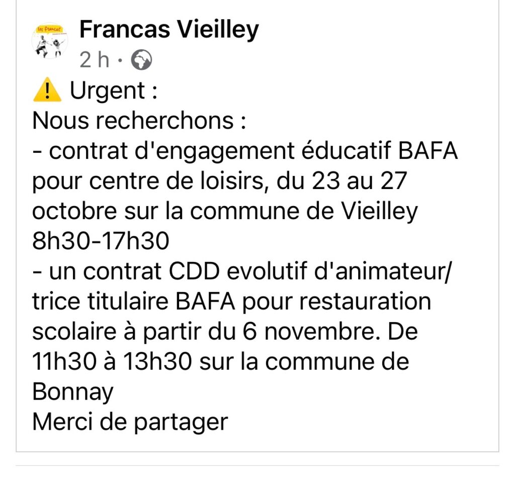 recrutement Francas