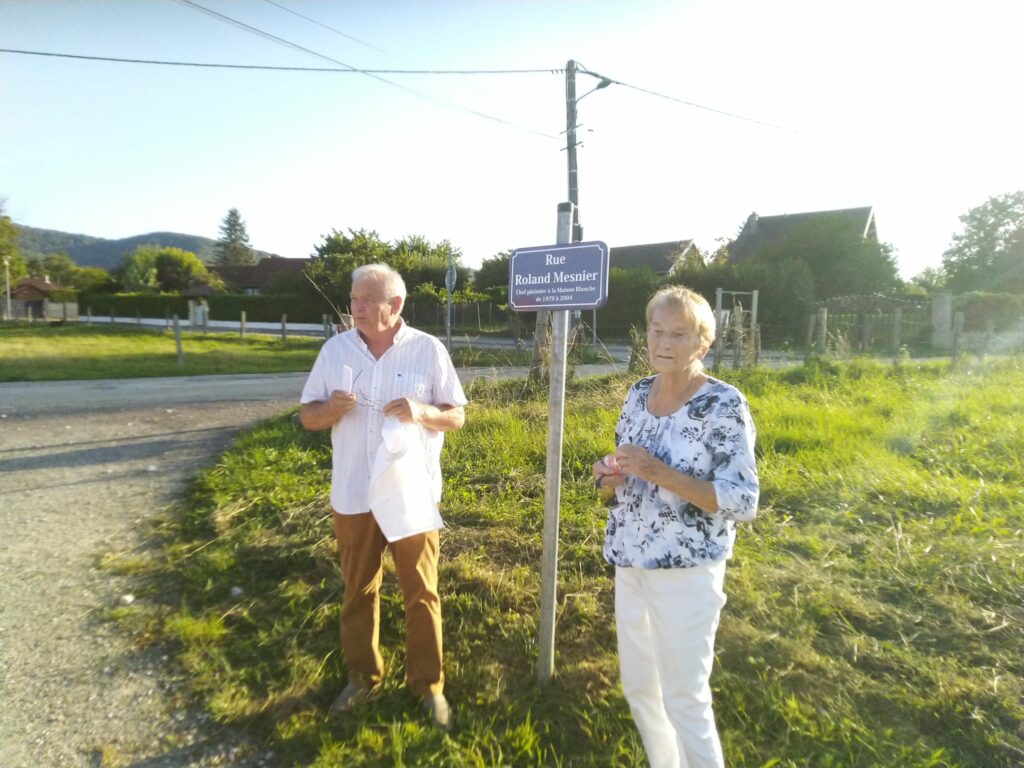 Inauguration rue Roland Mesnier à Bonnay