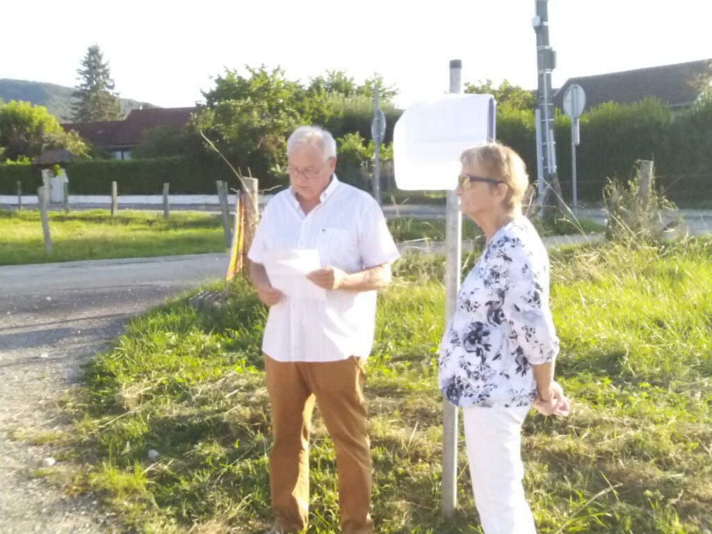 Inauguration rue Roland Mesnier à Bonnay