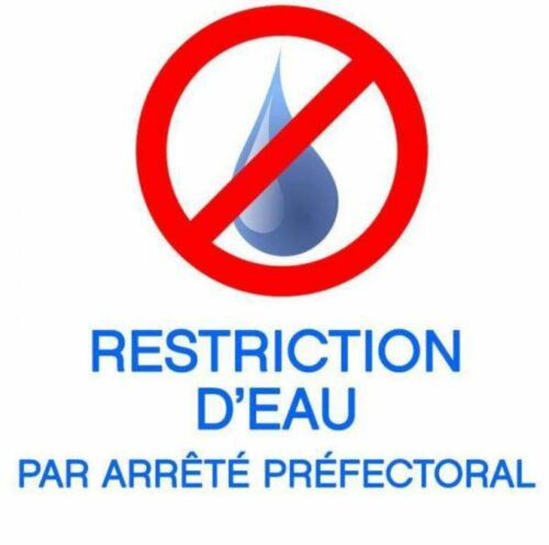 Picto restriction eau