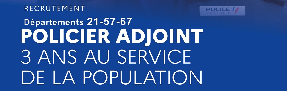 Bandeau devenir policier adjoint