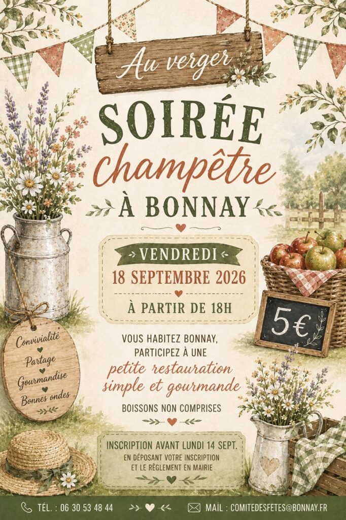 Soirée champêtre - Affiche